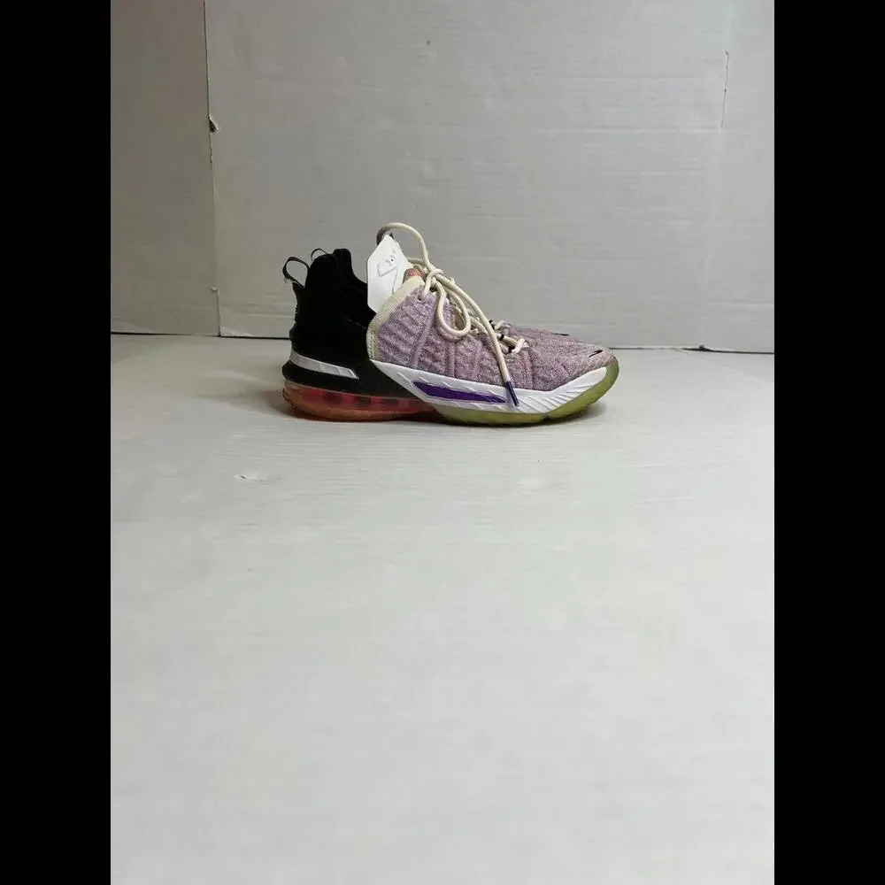 Nike LeBron XVIII 18 James Purple White Black CW2760-900 Sz 5Y‎